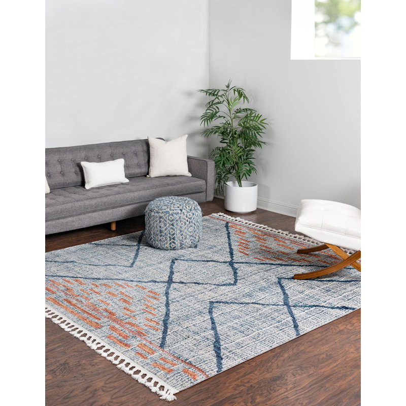Demolition Derby Rug Blue